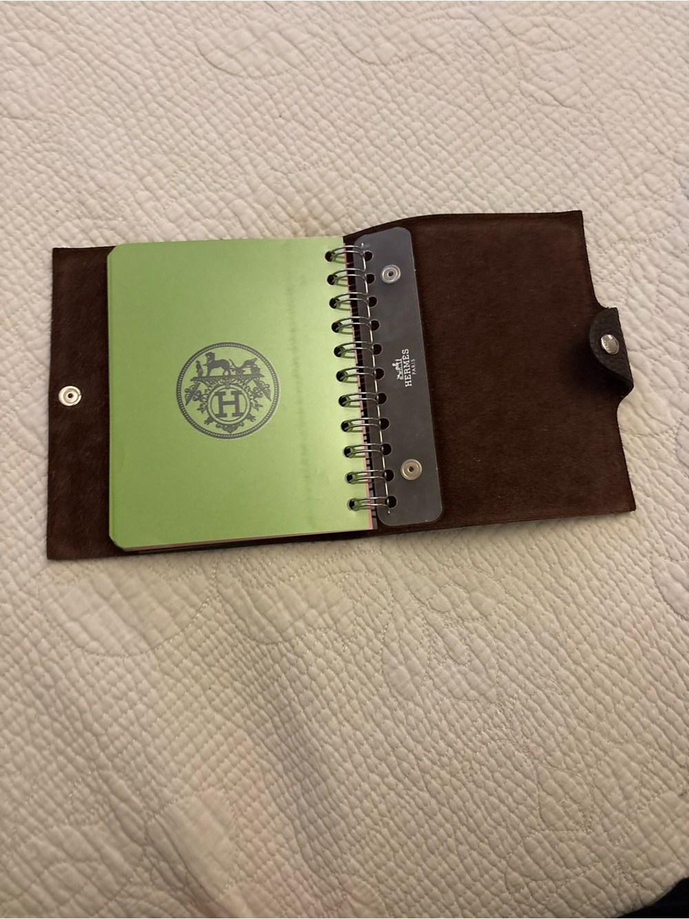 Hermes Ulysse Notebook Cover PM — Brown Togo Leather, Palladium Hardware - Picture 6 of 10